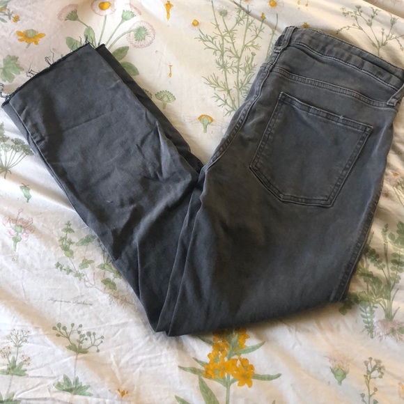 Free People Grey Denim Pants - Picture 4 of 8